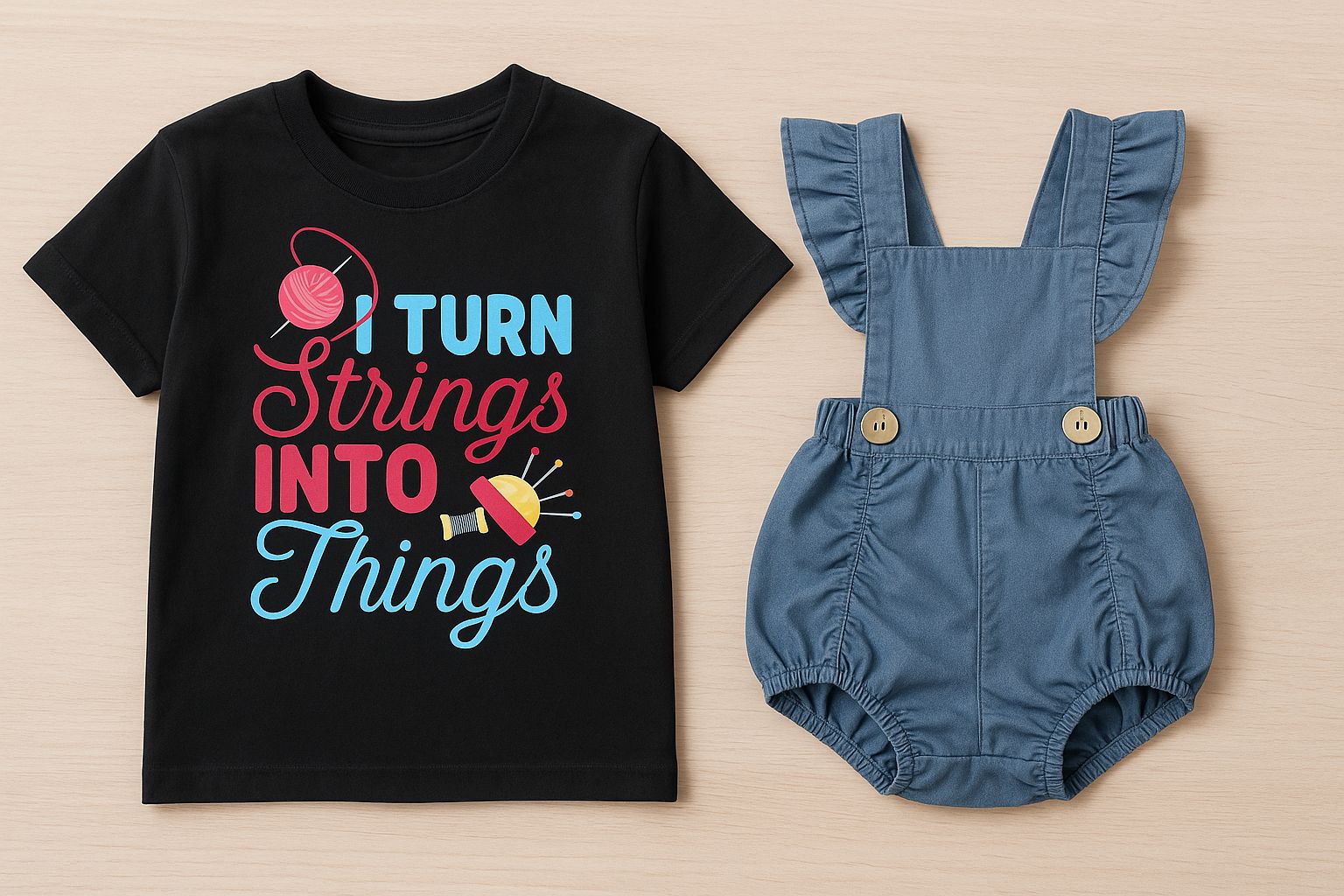 Närbild på en beige tröja i ull, som visar kvaliteten i tyget.